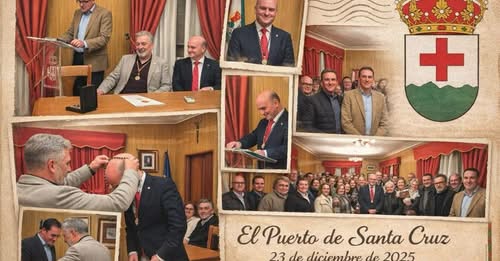 RUBEN CAMACHO FERNANDEZ TOMA POSESIÓN COMO CRONISTA OFICIAL DEL PUERTO DE SANTA CRUZ (CÁCERES)