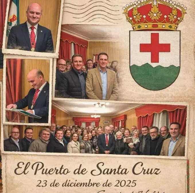 RUBÉN CAMACHO FERNÁNDEZ NUEVO CRONISTA OFICIAL DE EL PUERTO DE SANTA CRUZ (CÁCERES)