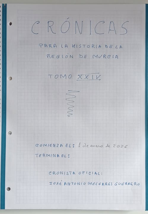 COMIENZA EL VOLUMEN XXIV DE LAS CRÓNICAS PARA LA HISTORIA DE MURCIA