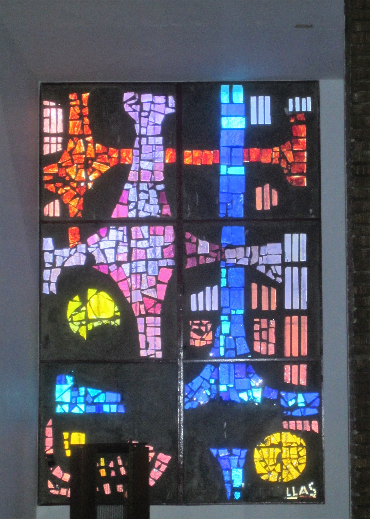 VIDRIERAS DE LA IGLESIA PARROQUIAL DE SAN GREGORIO OSTIENSE DE MONTIJO