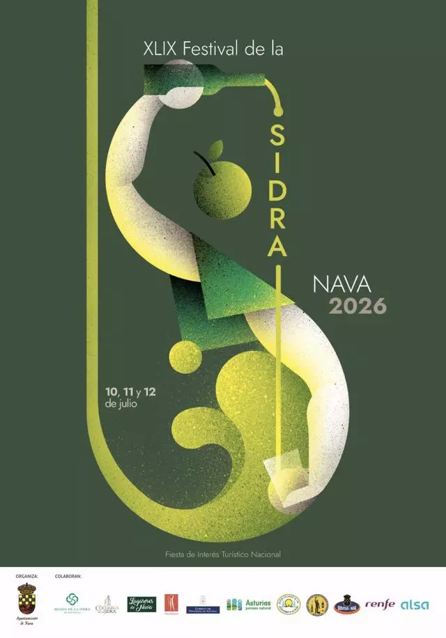 EL FESTIVAL DE LA SIDRA DE NAVA DE 2026 TIENE CARTEL ANUNCIADOR.