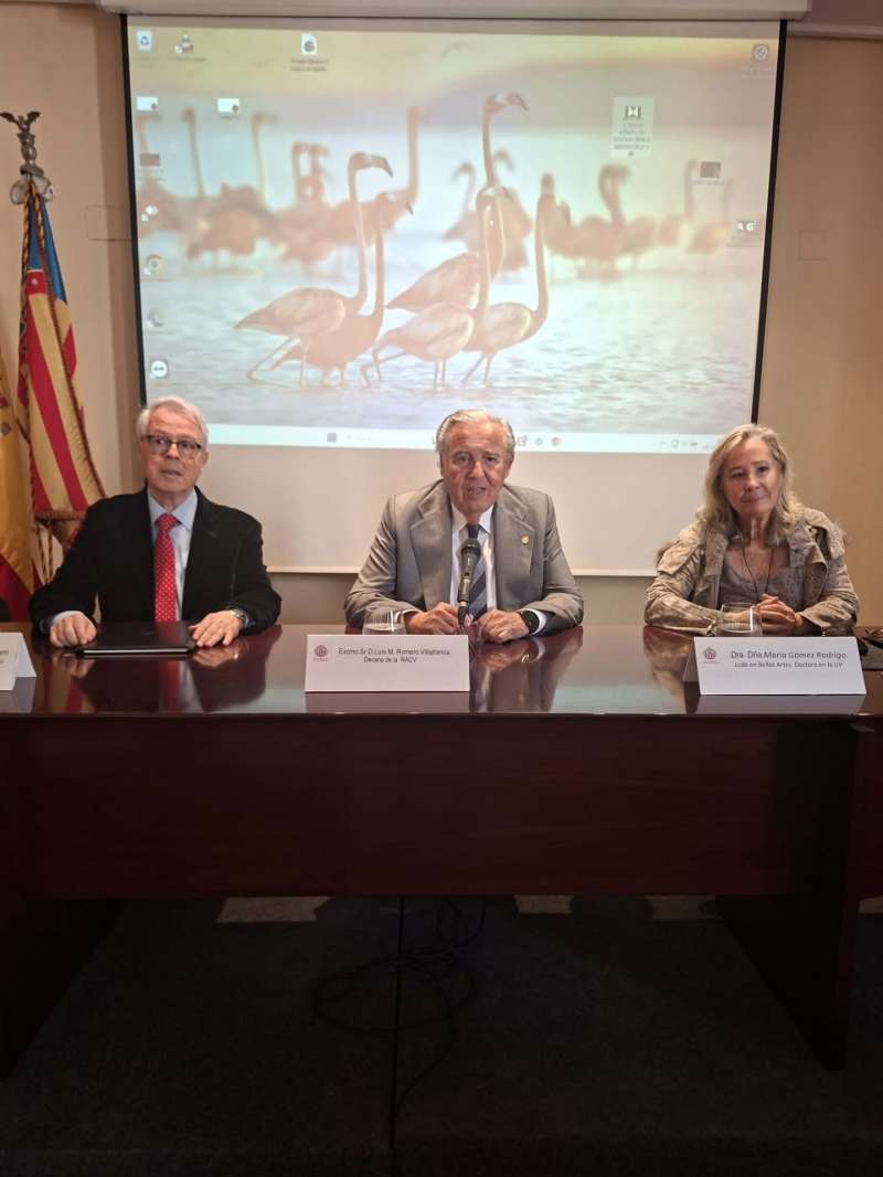 CONFERENCIA EN LA REAL ACADEMIA DE CULTURA VALENCIANA POR MARÍA GÓMEZ RODRIGO