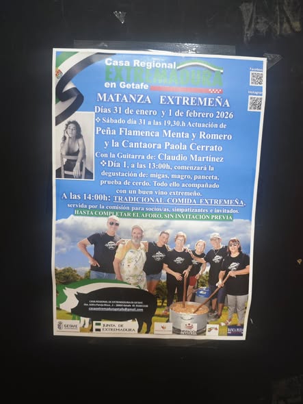 CELEBRACIÓN DE LA MATANZA DIDÁCTICA EN LA CASA REGIONAL DE EXTREMADURA