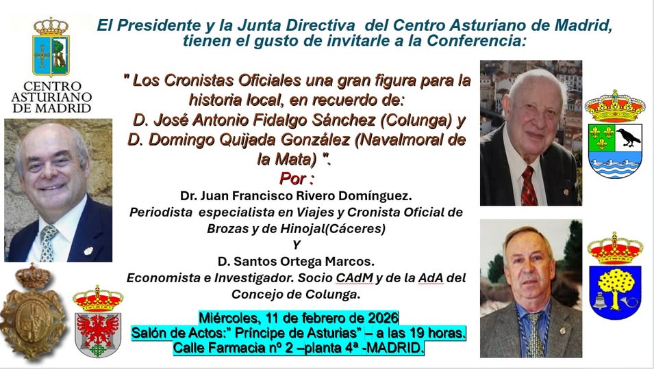 HOMENAJE A DOS CRONISTAS OFICIALES
