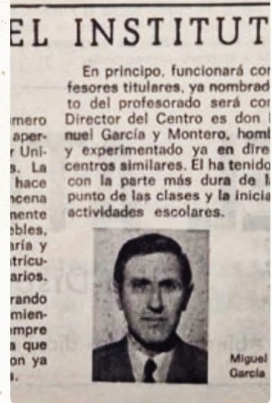 LOS 50 AÑOS DEl PRIMER INSTITUTO DE BACHILLERATO EN ALCOBENDAS (MADRID)