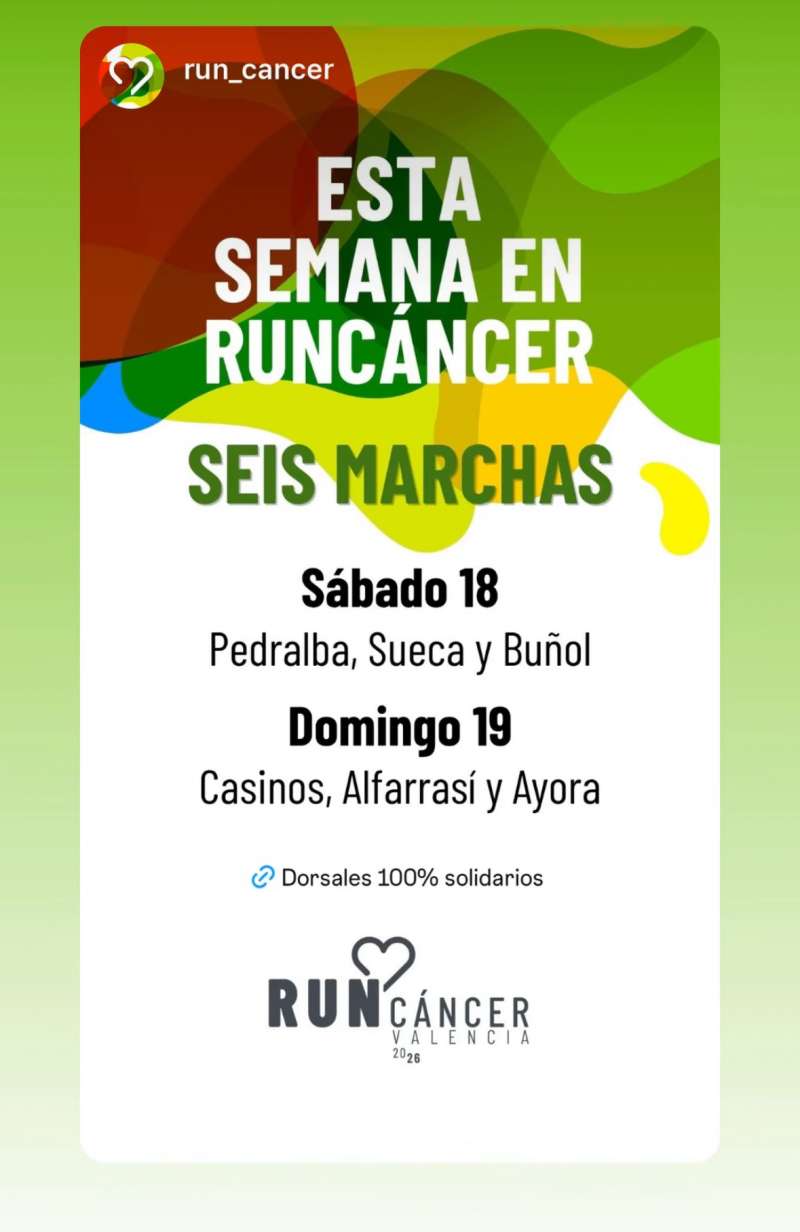 CARRERA RUNCÁNCER EL DOMINGO DÍA 19 DE ABRIL