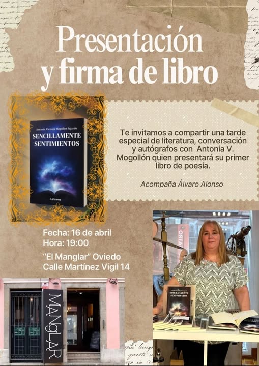 PRESENTACIÓN DEL LIBRO: SENCILLAMENTE SENTIMIENTOS