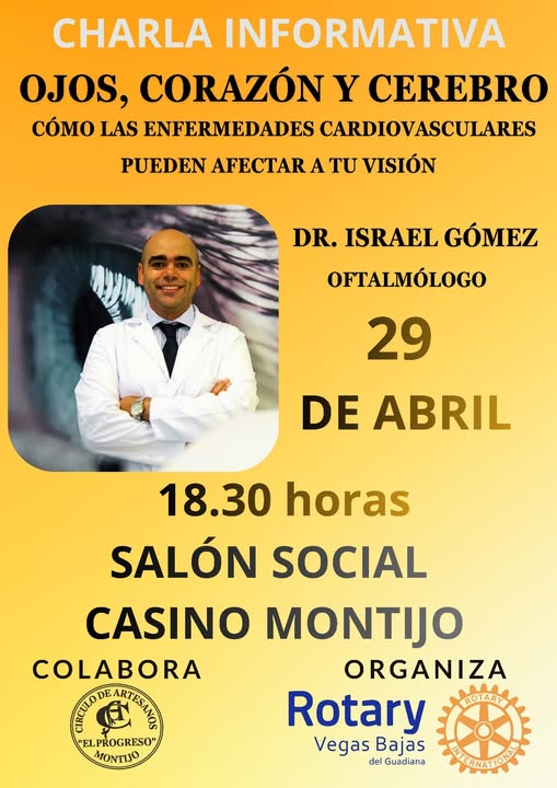 CONFERENCIA DE ISRAEL GÓMEZ SÁNCHEZ, DOCTOR EN OFTALMOLOGÍA.