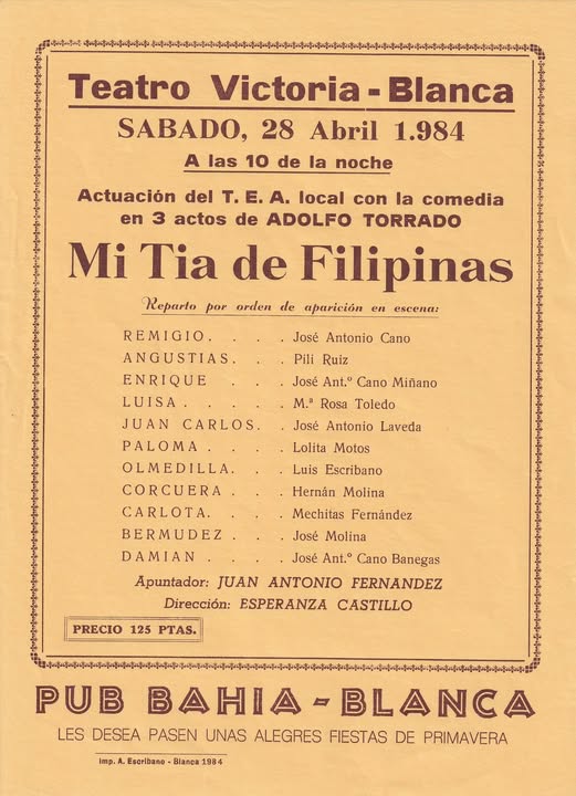 TAL DIA COMO HOY, PERO EN 1984