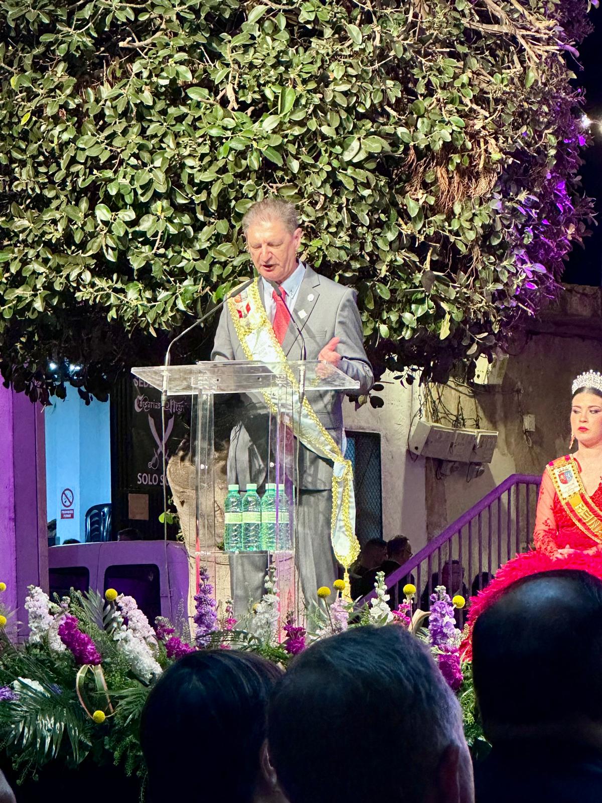 PEP BELTRÁN PREGONÓ LAS FIESTAS DE LA SANTÍSIMA CRUZ