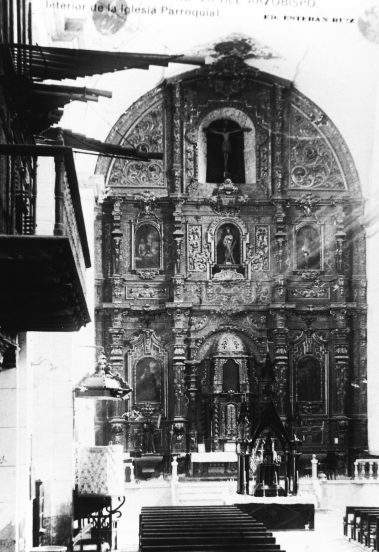VILLANUEVA DEL ARZOBISPO: SUS CALLES Y SUS GENTES. CASCO ANTIGUO : PLAZA DE LA IGLESIA. (AYER)