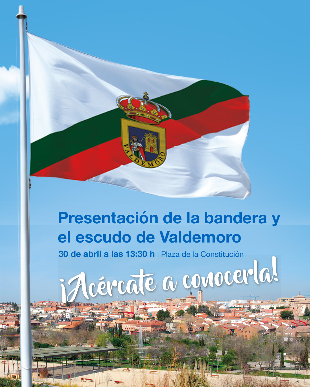 VALDEMORO PRESENTA OFICIALMENTE SU NUEVA BANDERA Y ESCUDO