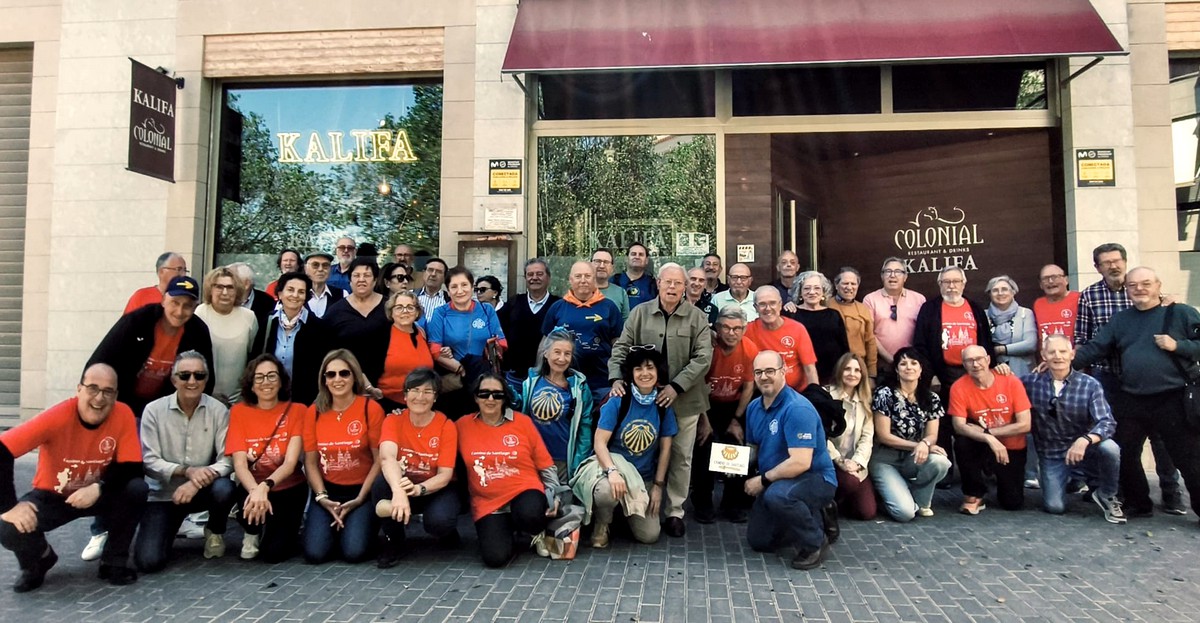 LA ASOCIACIÓN DE AMIGOS DE LOS CAMINOS DE SANTIAGO DEL SURESTE DE CAUDETE PARTICIPÓ EN UN ENCUENTRO DE ASOCIACIONES JACOBEAS EN ASPE