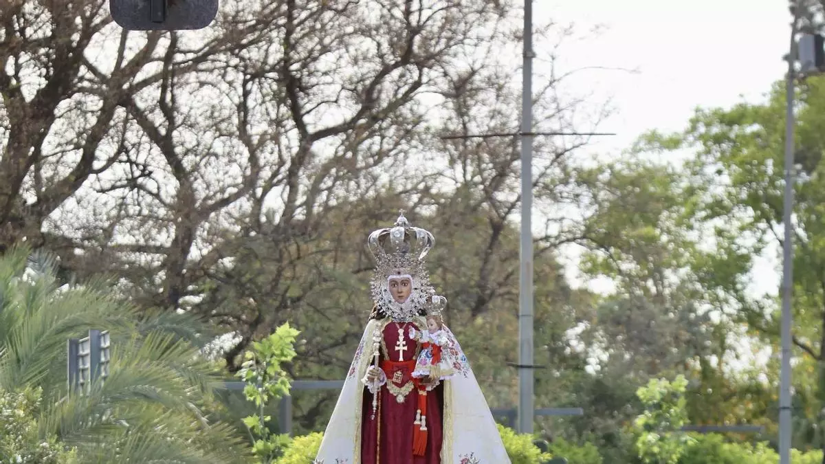 LA FUENSANTA PEREGRINA ESTE JUEVES A BENIAJÁN: HORARIO, RECORRIDO Y CALLES CORTADAS