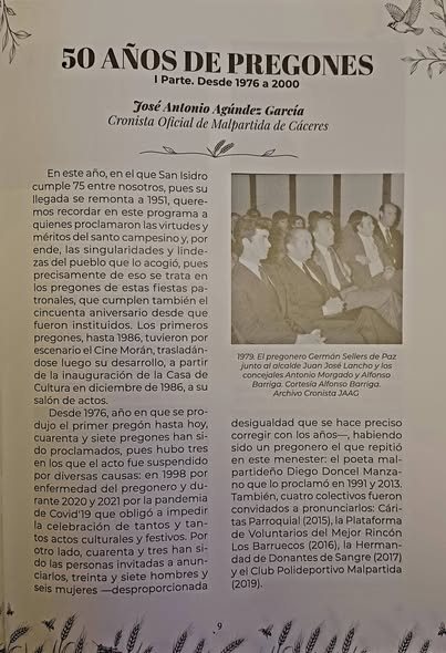 MI CONTRIBUCIÓN AL PROGRAMA DE SAN ISIDRO 2026