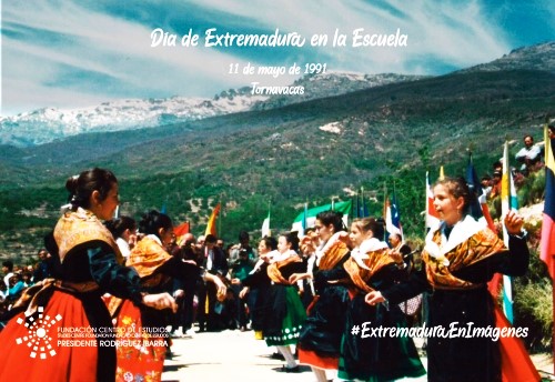 HISTORIAS DE TORNAVACAS (XXX): SUCEDIÓ UN 11 DE MAYO…DE 1991. LA XIV SEMANA DE EXTREMADURA EN LA ESCUELA EN TORNAVACAS.