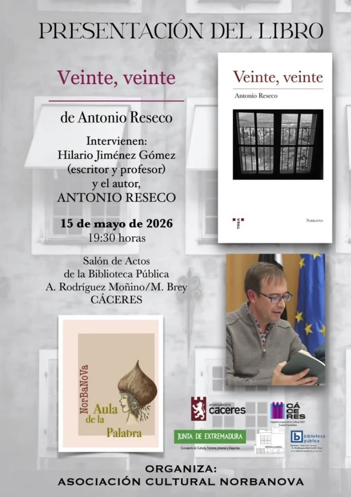 PRESENTACIÓN DE NUEVO LIBRO DE ANTONIO RESECO EN CÁCERES