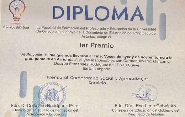 PRIMER PREMIO AL COMPROMISO SOCIAL Y APRENDIZAJE-SERVICIO