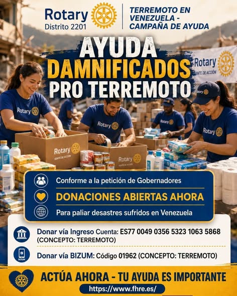 ROTARY VEGAS BAJAS CON VENEZUELA.