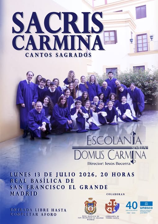 CONCIERTO QUE OFRECERÁ LA ESCOLANÍA DOMUS CARMINA DE SEVILLA