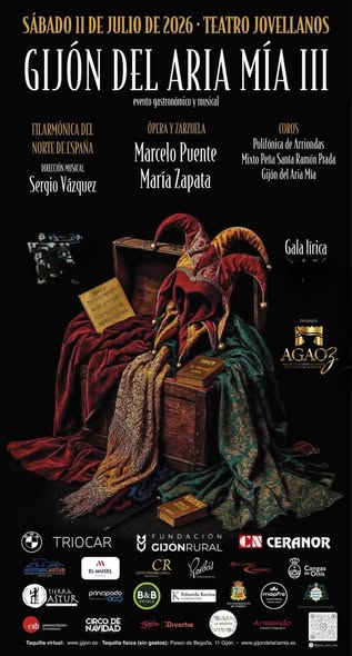 GIJÓN DEL ARIA MÍA III: UNA ESPECTACULAR GALA LÍRICA DE ÓPERA Y ZARZUELA