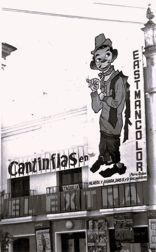 MARIO MORENO «CANTINFLAS» EN LOS CINES PALMERA Y AVENIDA.