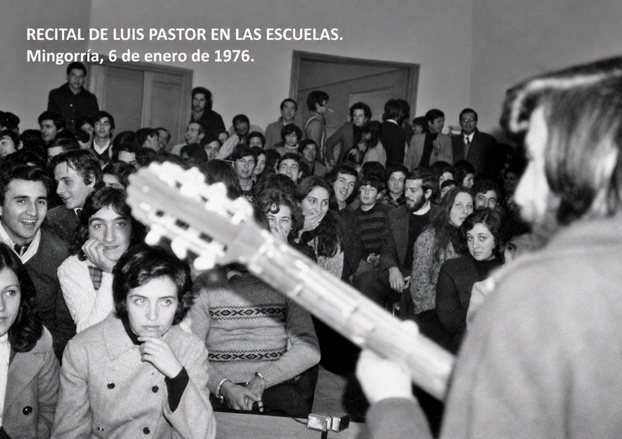 REENCUENTRO CON LUIS PASTOR, ICONO DE LA CANCIÓN PROTESTA, EN EL 50 ANIVERSARIO DE SU ACTUACIÓN EN MINGORRÍA