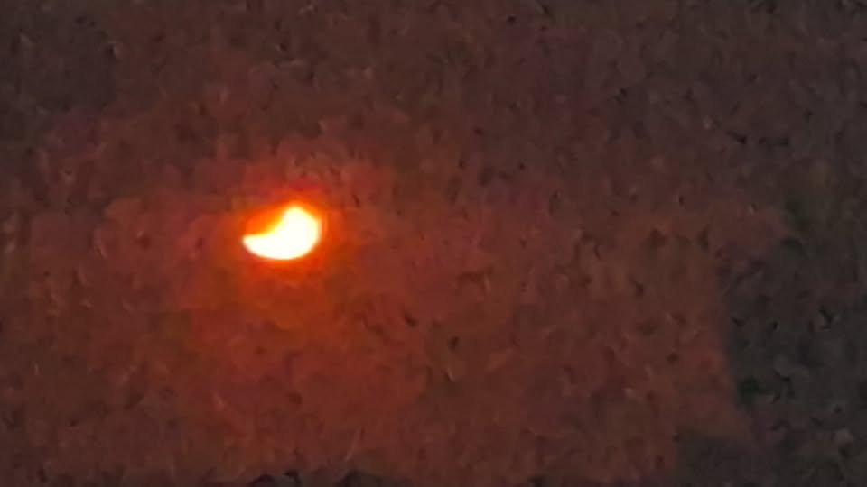 EL ECLIPSE DESDE EL MONTE SAN ANTÓN DE MÁLAGA