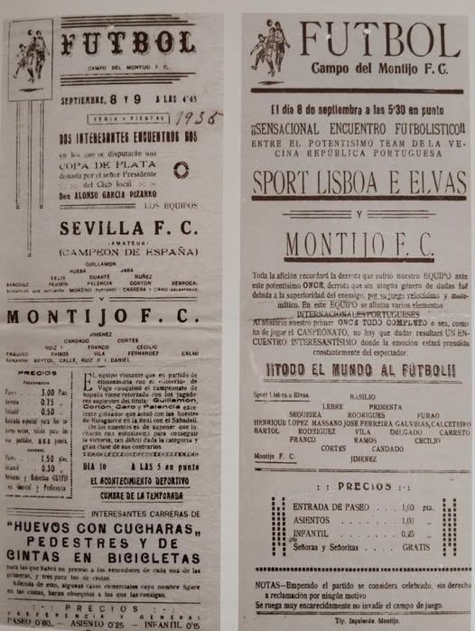 TROFEOS DEL MONTIJO FC EN LA FERIA Y FIESTAS PATRONALES 1932-1935.