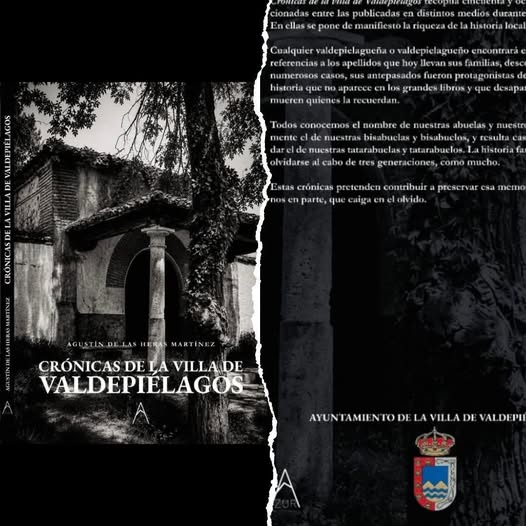 CRÓNICAS DE LA VILLA DE VALDEPIÉLAGOS YA HA SALIDO DE IMPRENTA.