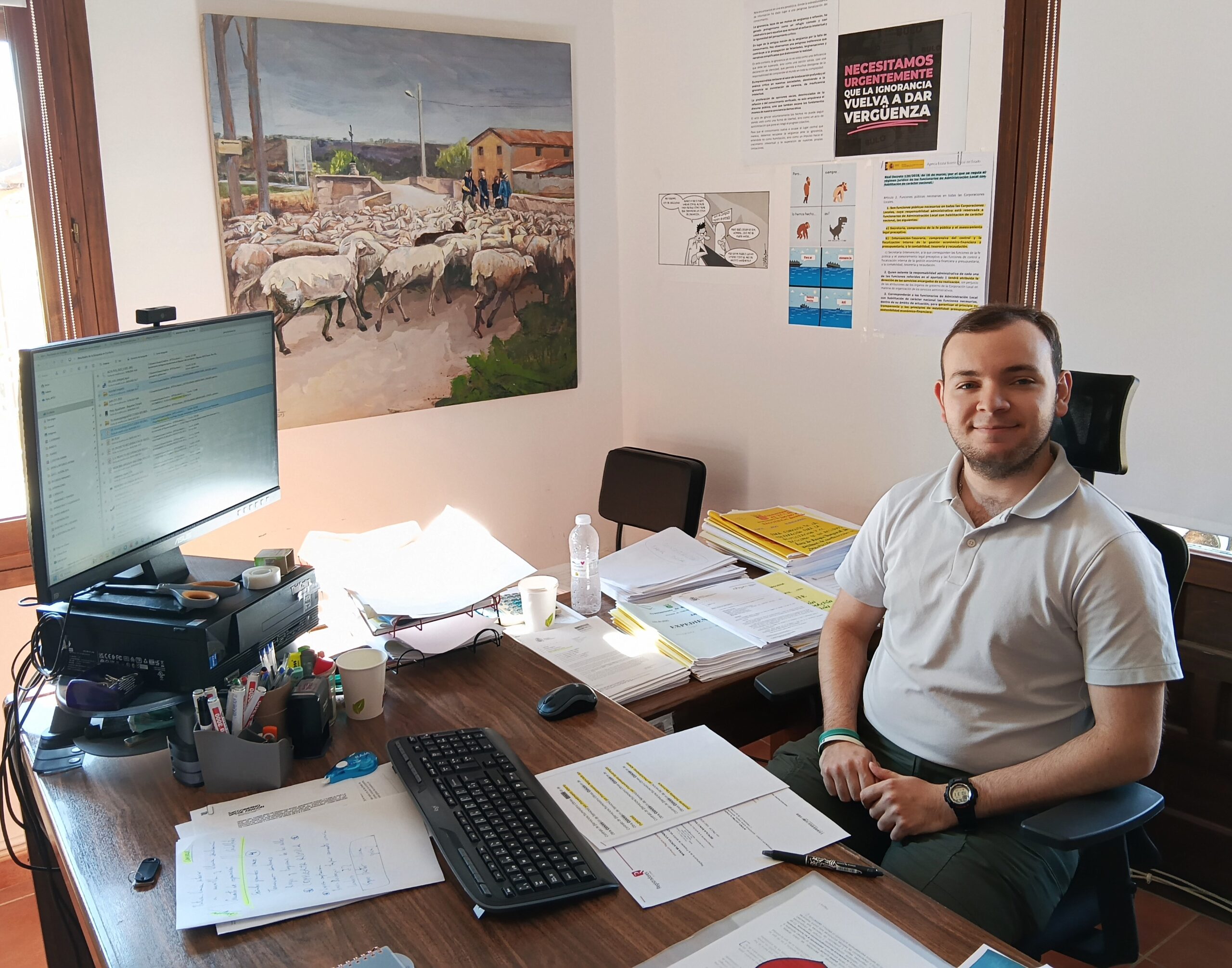 UN LUXEMBURGUÉS DE PRÁCTICAS EN BÁGUENA (TERUEL)
