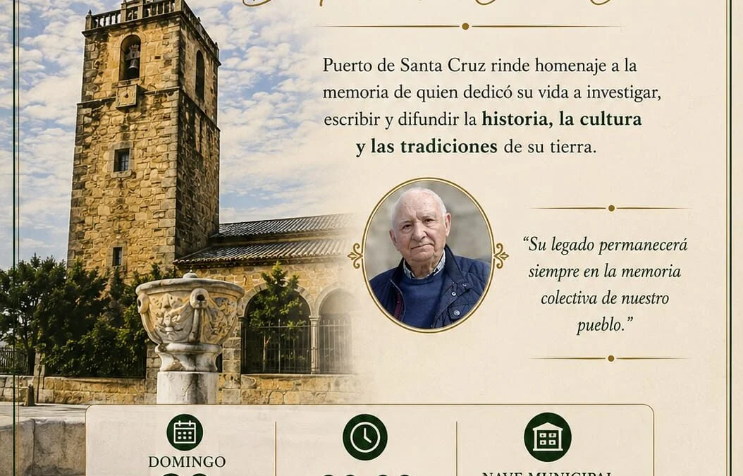 PUERTO DE SANTA CRUZ RINDE HOMENAJE A LA MEMORIA DE D. FRANCISCO CILLÁN CILLÁN, CRONISTA OFICIAL