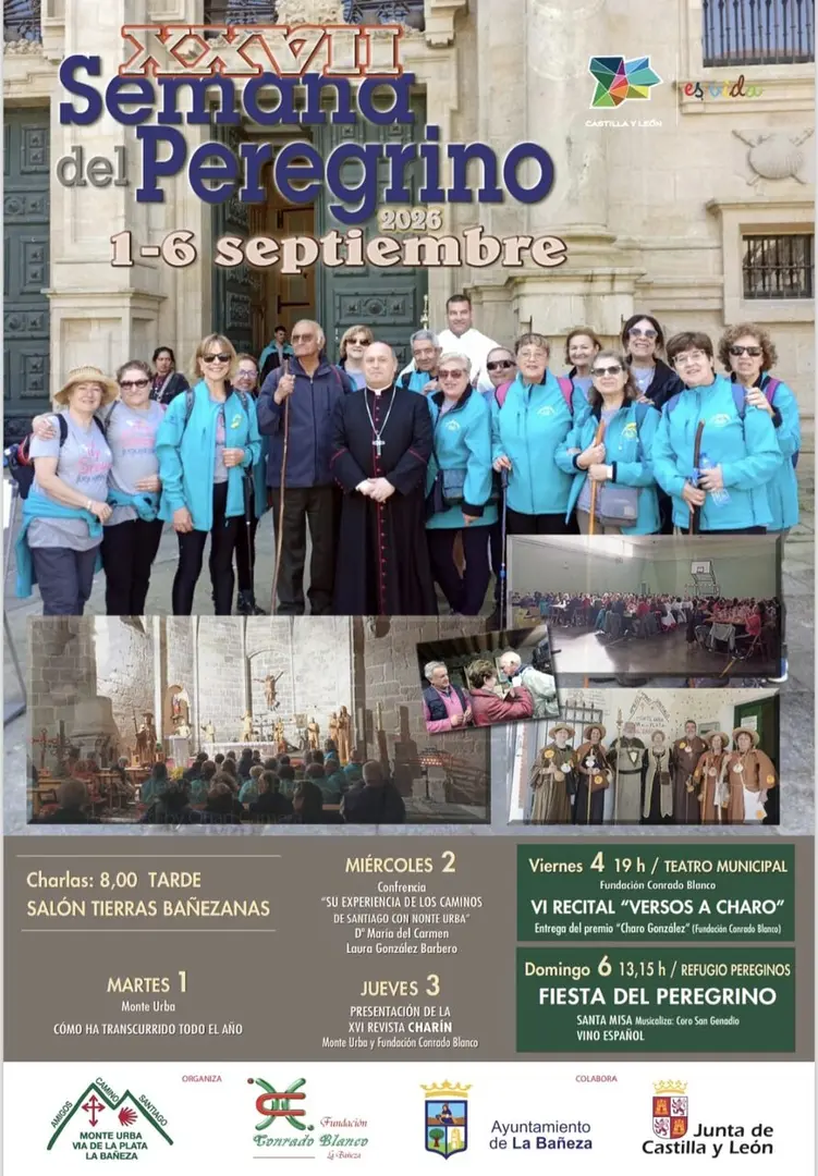 LA BAÑEZA CELEBRA LA XXVII SEMANA DEL PEREGRINO DEL 1 AL 6 DE SEPTIEMBRE
