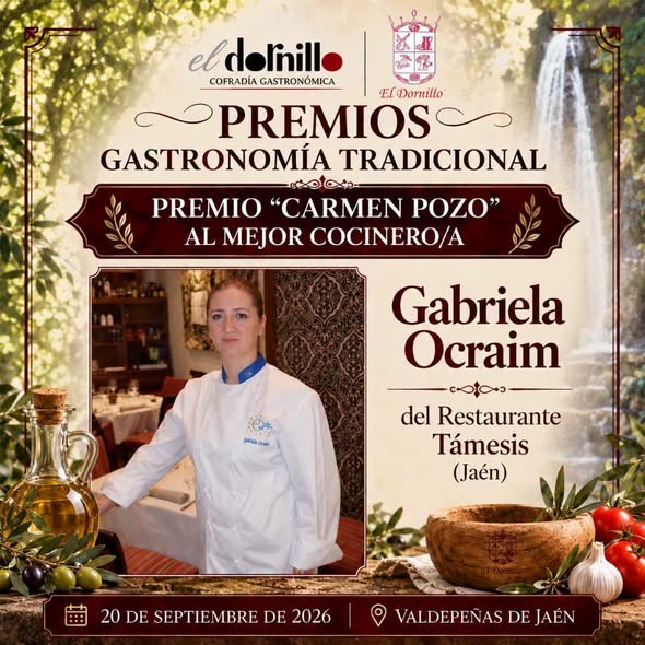 XXI PREMIOS DE GASTRONOMÍA «EL DORNILLO» PREMIO MEJOR COCINERA: GABRIELA OCRAIM