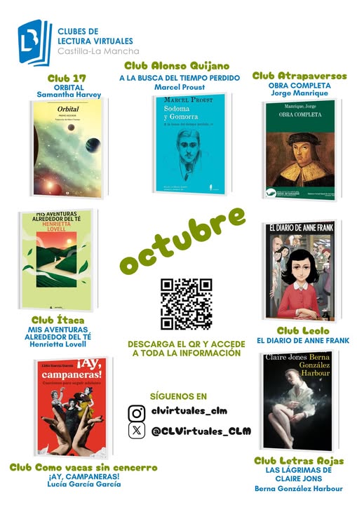 ¿QUIERES PARTICIPAR EN UN CLUB DE LECTURA?
