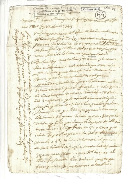 TESTAMENTO DE LORENÇA BERENGUER BAJO LA PROTESTACIÓN DE LA FE.