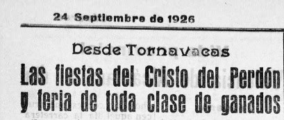 HISTORIA Y MEMORIA DE TORNAVACAS, 7: LA FERIA DE SAN MATEO EN TORNAVACAS (II): LA FERIA GANADERA