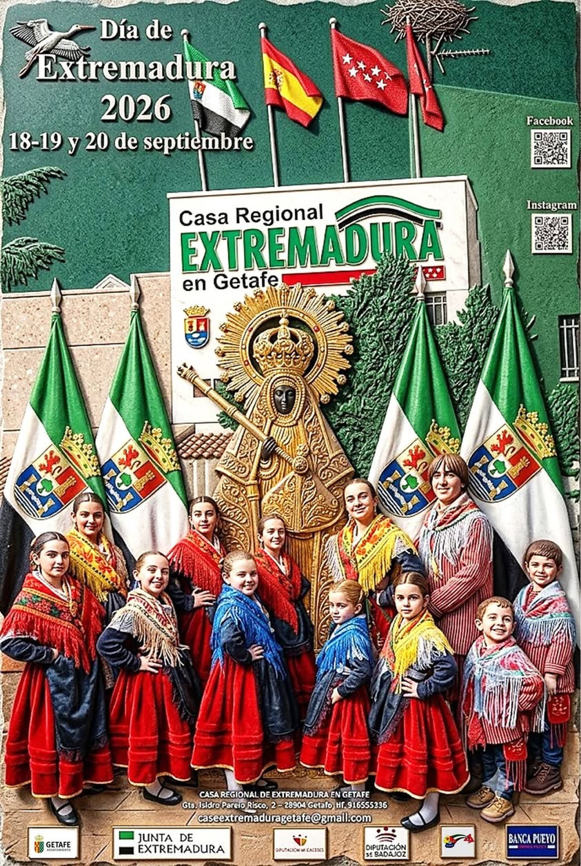 FESTIVIDAD DE LA PATRONA DE EXTREMADURA, LA VIRGEN DE GUADALUPE  EN LA CASA REGIONAL DE EXTREMADURA EN GETAFE
