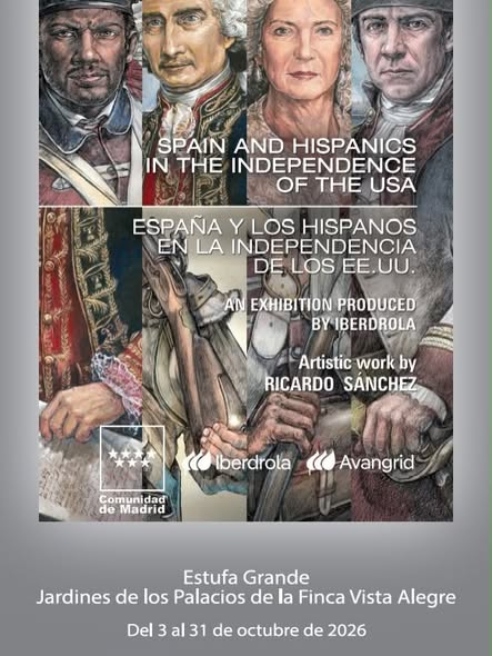 EXPOSICIÓN DE RETRATOS EN HOMENAJE A LAS PERSONALIDADES ESPAÑOLAS E HISPANAS QUE CONTRIBUYERON A LA INDEPENDENCIA DE ESTADOS UNIDOS
