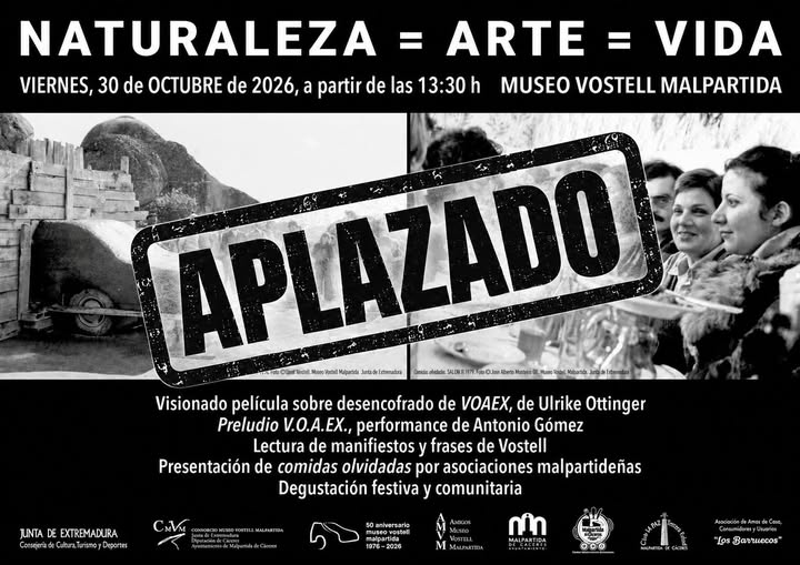 SE SUSPENDE EL ACTO, «NATURALEZA = ARTE= VIDA»